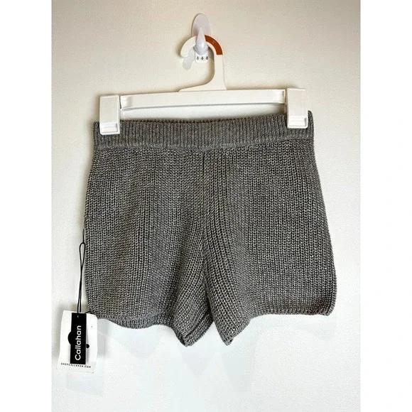 NWT Callahan Knitwear Winona Short Gray size XS - Picture 1 of 5